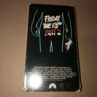 Friday The 13th - Part 2 (vhs,  1989) Rare