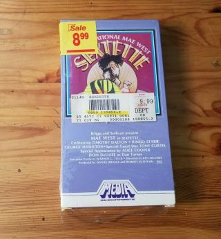 Sextette (1977) On Vhs Rare Oop Cult Comedy Musical Early Media Release Mae West