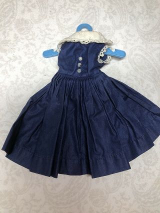 10” Antique Vintage Vogue Jill Or Jan Baby Blue Cocktail Dress Outfit P21