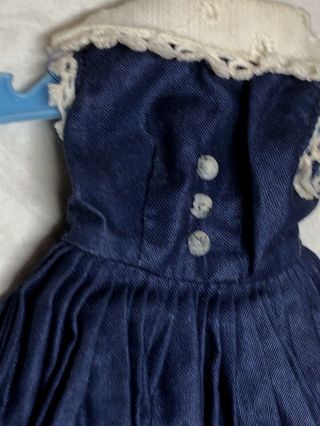 10” Antique Vintage Vogue Jill Or Jan Baby Blue Cocktail Dress Outfit P21 3