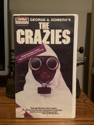 The Crazies Vhs Rare Horror Big Box