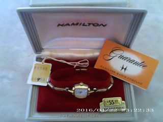 Vintage Hamilton Wind Up 17j Ladies Watch 10k Rgp - Box - Case - 603 Movement