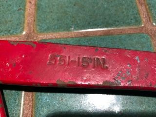 Antique Red Gifford Wood Co Hudson N.  Y 551 - 15 Cast Iron Ice Block Tongs 3