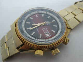 Vintage Seiko Electra World Time 2 Inner Rotating Bezels 42mm