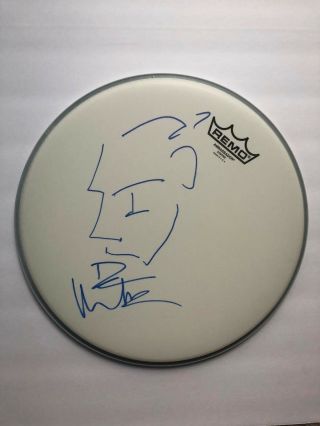 Dave Matthews Signed 12 " Drumhead Sketch Autograph Rare Band Dmb