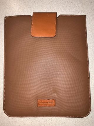 Dooney & Bourke Ipad Tablet Case Brown With Leather Trim Rare