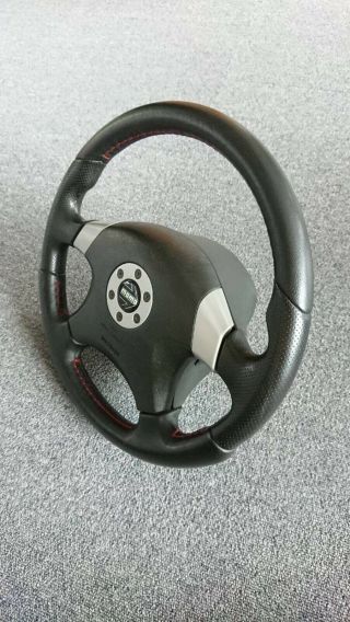 Nissan Skyline GTR R34 MOMO Steering Wheel Black from JPN Very Rare 4