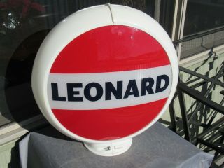 Vintage Leonard Gas Pump Globe Leonard Oil Co.  Alma,  Michigan Rare