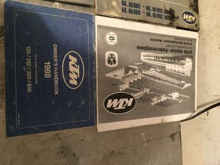 Vintage Ktm Repair Manuals 88 89