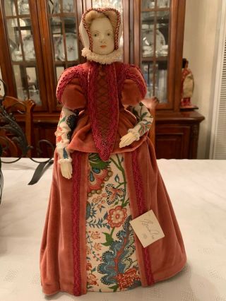 Rare Brenda Price Anne Hathaway Doll,  Hand Made In England 1984,  18 "