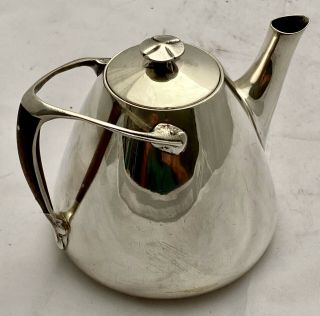 Extremely Rare Early Liberty & Co Cymric Silver Tea Pot By Archibald Knox 1902