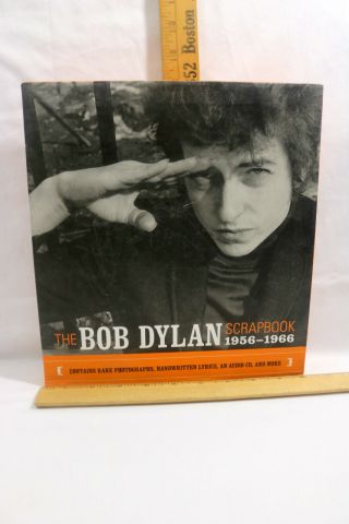 Bob Dylan Scrapbook Hardcover 1956 - 1966 Music Cd,  Rare Photos,  Lyrics,  & More