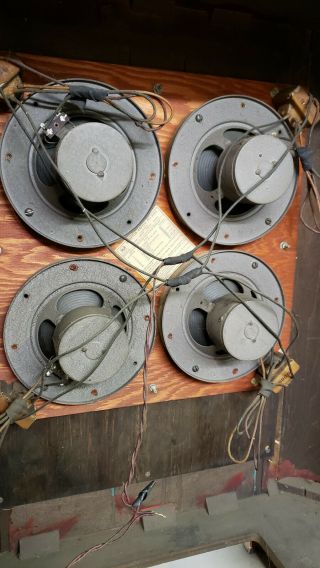 4 Rare vintage RCA MI 6234 - A Speakers,  Western Electric 755A era.  1940 ' s 3