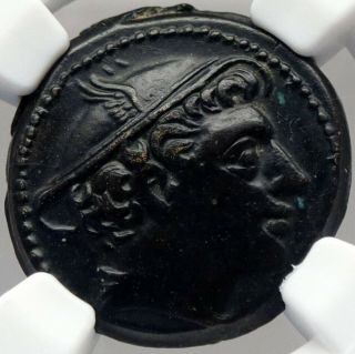 Roman Republic 217bc Rare Time Of War V Hannibal Ancient Coin Mercury Ngc I82699