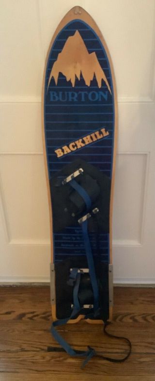 Burton Backhill Snowboard 1984 - Rare,  Vintage,  Owner