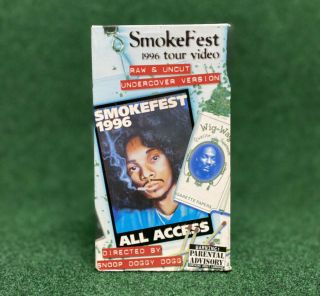 Snoop Dogg Smokefest Raw & Uncut 1996 All Access Vhs Ultra Rare
