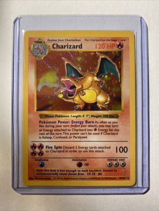 Charizard Shadowless Holo Pokémon 1999 Base Set Rare Nm/mint