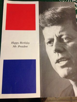 Rare Happy Birthday Mr.  President Program - John F Kennedy - Marilyn Monroe