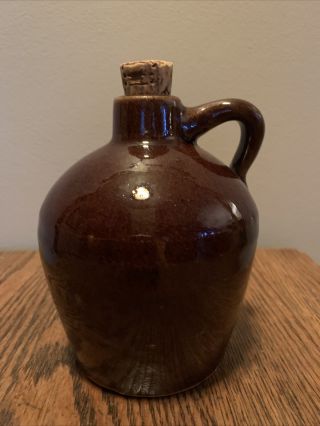 Vintage Roycroft Stoneware Primitive Little Brown Jug