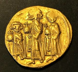 Ancient Byzantine Gold Coin Heraclius.  Solidus 610 - 641 A.  D.  Rare Coin