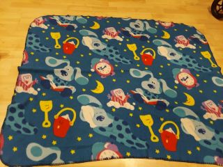 Blues Clues Baby Toddler Blanket Throw 100 Polyester Vintage Rare