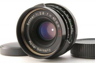 【rare,  5】 Rollei Sonnar 40mm F2.  8 Hft Black For L39 Ltm Lens Japan I17
