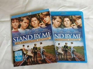Stand By Me 25th Anniversary Blu - Ray W/ Rare Slipcover Oop -