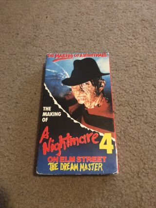 The Making Of A Nightmare On Elm Street 4 Dream Master Vhs Rare 1989 Horror L@@k