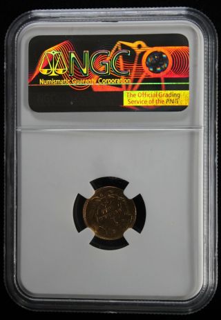 Exceedingly Rare - 1855 - C (charlotte,  Nc) $1 Gold Type 2 Ngc Au Details