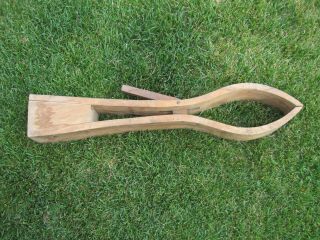 Antique Primitive Bentwood Saddle Makers Clamp Wood Wooden 19th Century - Estate