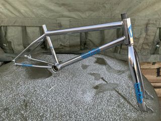 Old School Bmx Vincent Pro Race Frame And Tange Forks And Rare 1980s