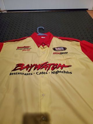 Rare Vintage Baywatch NASCAR Busch Grand National Crew Shirt Size XXL 2