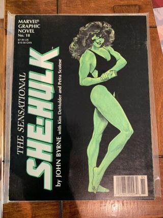Marvel Graphic Novel 18 - The Sensational She - Hulk (1985 Marvel) Rare 3rd Print