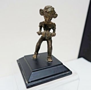 Dsa102 India Dhokra Lost Wax Bronze Casting Figurine 4 Inches - Musician