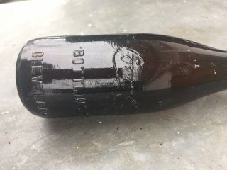 Antique/Vintage Amber COCA COLA Cleveland,  Ohio Bottle 3