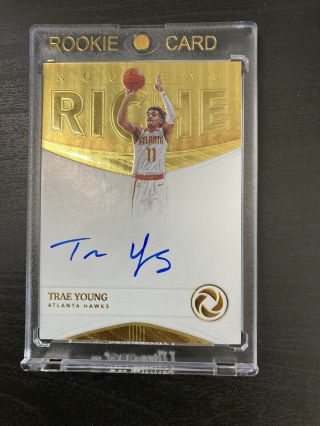 2018 - 19 Trae Young Opulence On Card Auto D 25/25 Rc Very Rare Card.