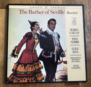 “the Barber Of Seville” Maria Callas 3 Record Set W/booklet Rare Vinyl Opera