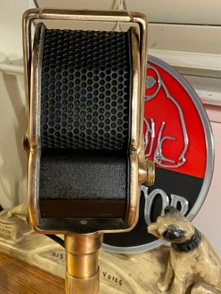 Rare 1930 ' s - 40 ' s AMPERITE MODEL SR80 Ribbon Microphone - with stand 2