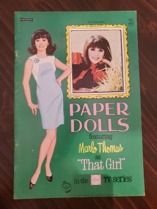 That Girl Marlo Thomas Uncut Paper Dolls 1967