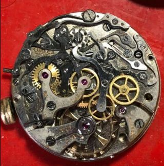 OMEGA Rare Vintage 1940,  Movement Chronograph 33.  3 With Dial And Hands 3