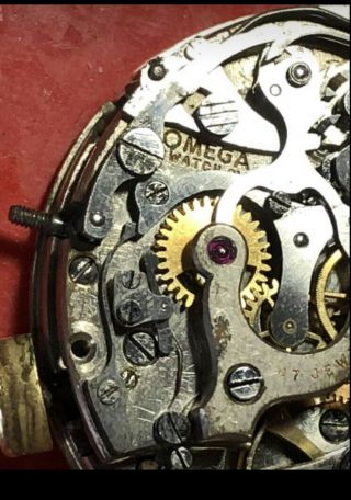 OMEGA Rare Vintage 1940,  Movement Chronograph 33.  3 With Dial And Hands 4