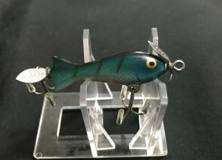 Vintage Heddon Tiny Spook 310 Bgl W/ Gold Eye [htf Color] Fishing Lure