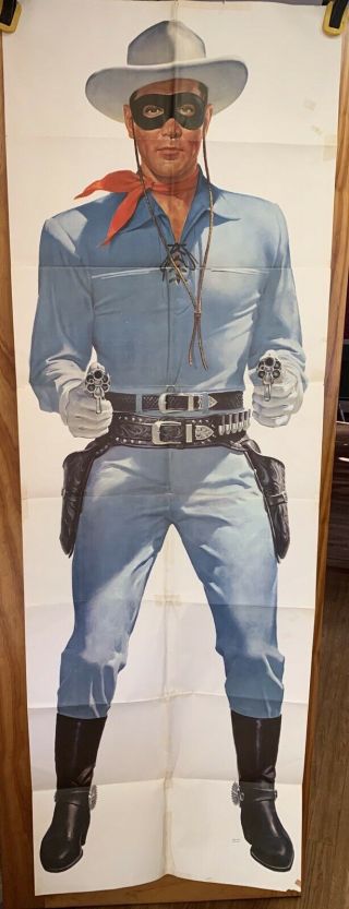Rare Vintage 1957 Wheaties Lone Ranger And Tonto Life Size Posters 2