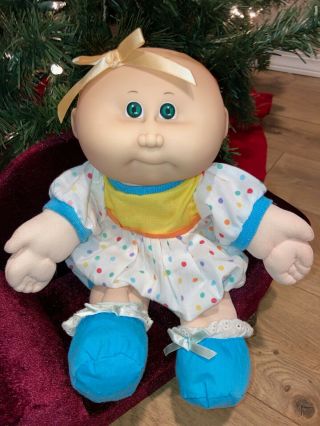 Vintage Cabbage Patch Kid Doll Bean Butt Baby Bald