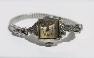 Vintage Benrus 10k Rgp Bezel Stainless Steel Ladies Watch Rear Bezel 288531