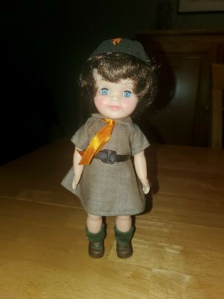 Vintage 1965 Effanbee Brownie Girl Scout Doll