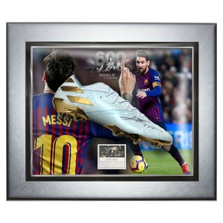 Signed Lionel Messi Rare Nemeziz 19.  1 15y Fg Adidas Boot - Fc Barcelona