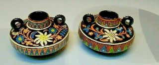 Antique Thoune Candle Holders With Handles