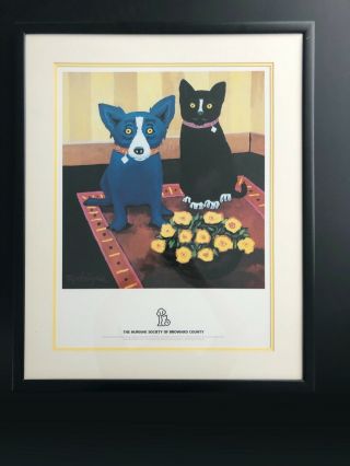 George Rodrigue Blue Dog Limited Edition Poster Rare