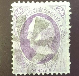 Us 142 W/ Complete " H " Grill & Crossroads Fancy Cancel.  Rare Issue Sc $6,  500.